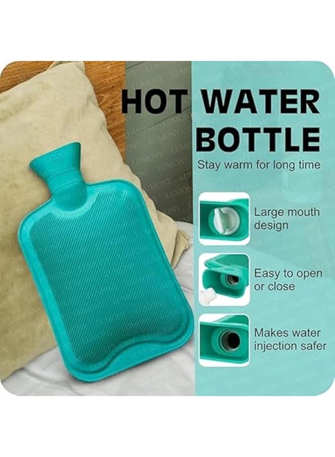 قربة الماء الساخن المطاطية - حل طبيعي فعال للآلام (متعددة الألوان) - Image 3